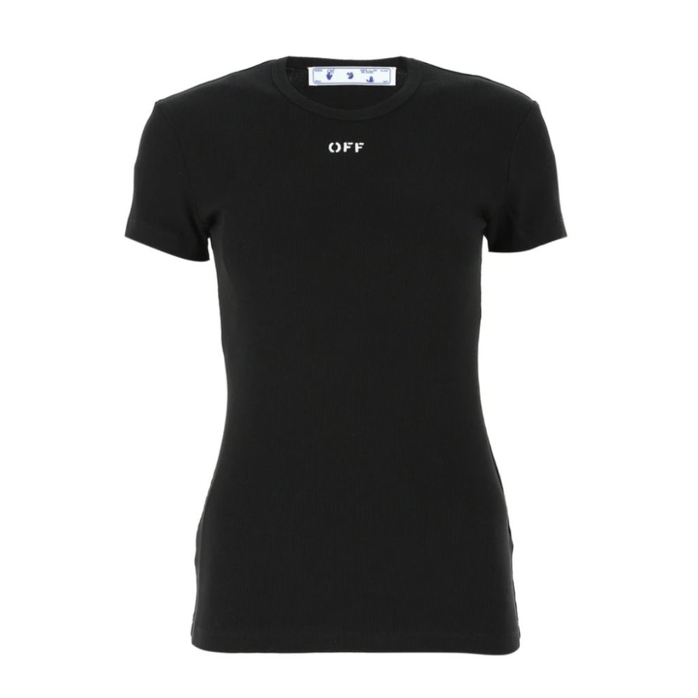 Off-White Fitted Crewneck T-Shirt Black